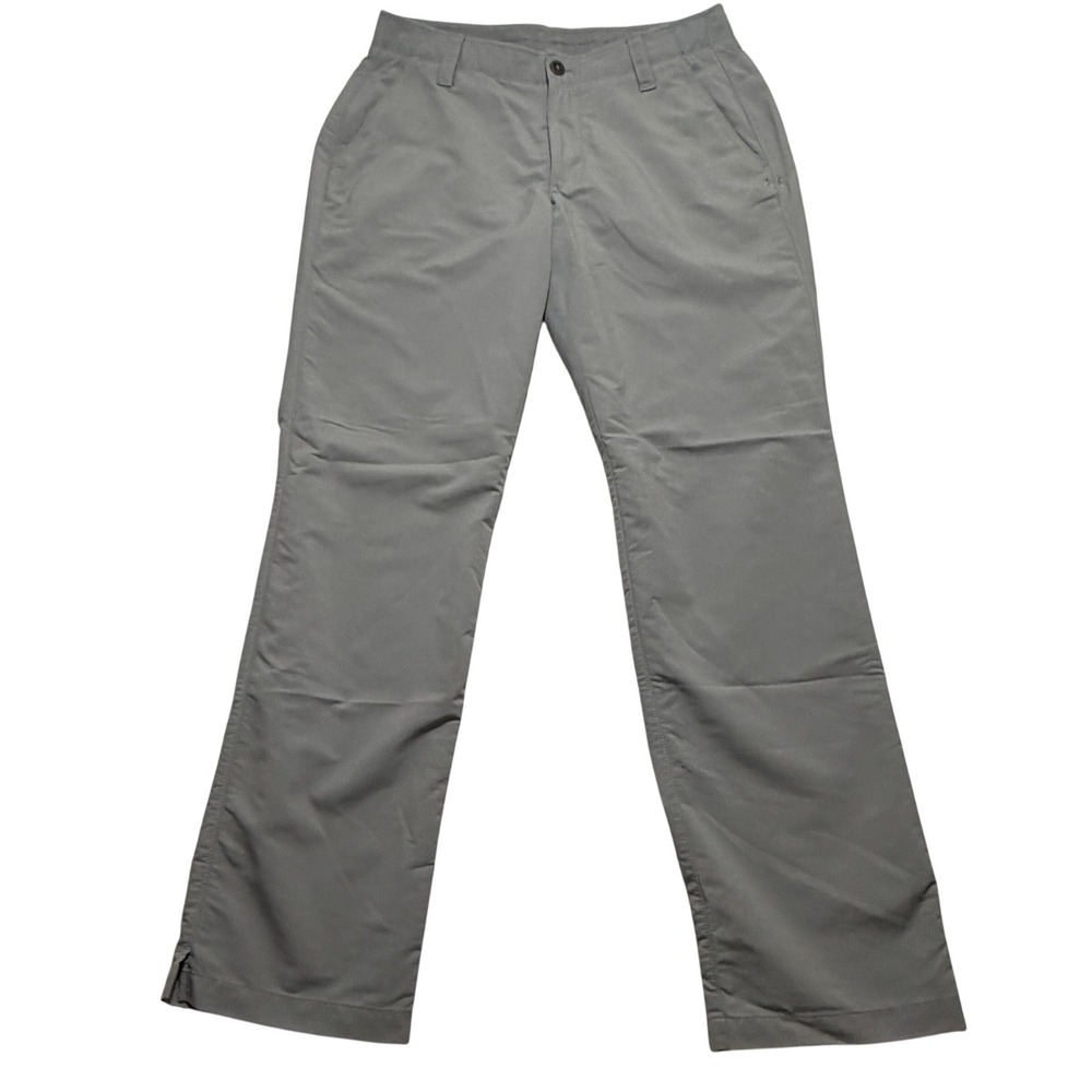 Under Armour Performance Mens Gray Loose Fit Golf Pants Chinos 34x32